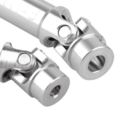 2Pcs FriHobby Stainless Steel RC Drive Shaft Metal Transmission Shaft CVD Compatible with TRX4M Defender Bronco 1/18 Crawler Upgrades Parts (Silver) - color: Silver