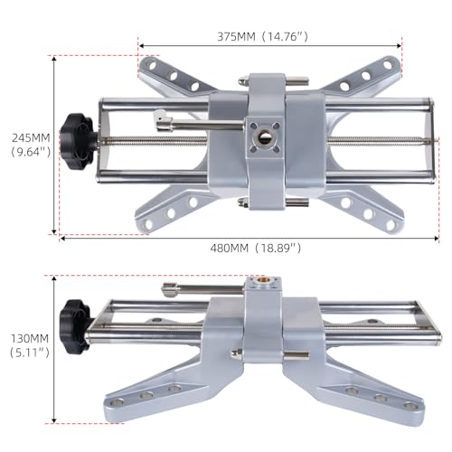 BARTOO Wheel Clamp & Magnetic Adapter for 11-25" Rims Wheel Alignment Tool | Magnetic Mount, For Camber Caster, DIY Tire Repair Tool Kit, Fits 11-25" Rims