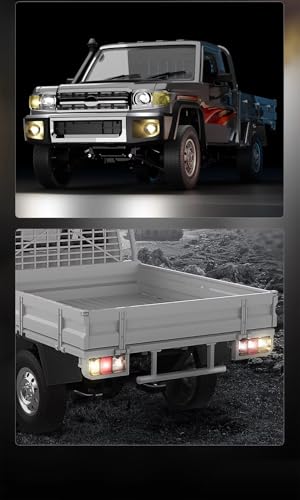 RC Rock Crawler Model, 2.4GHz All-Terrain 15KM/H Remote Control Pickup Car with LED Lights, 1:14 Scale Off-Road Truck for Adults - color: Sg-1406 Silver