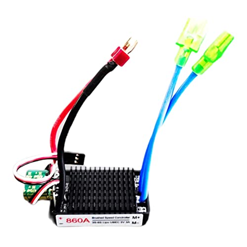 kowaku Waterproof RC ESC 860A 12V-24V Brush ESC for RC Car, T
