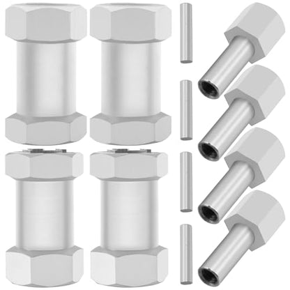 Alloy 12mm Wheel Hex Hub 15mm/20mm/25mm Offset Extension Drive Adapter Compatible with Axial SCX10 Wraith Gen7 Gen8 D90 Jeep Wrangler 1/10 RC Crawler (25mm) - size: 25mm