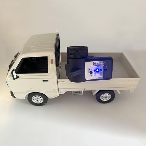 HLSFWDRIVE WPL D14 RC Kei Truck 4x4 Remote Control Drift Car 1/10 Scale | Suzuki RC Car 4WD Carry 2.4 GHz 280 Motor Proportional Throttle Seering Hobby Toy Adult 2 Batteries