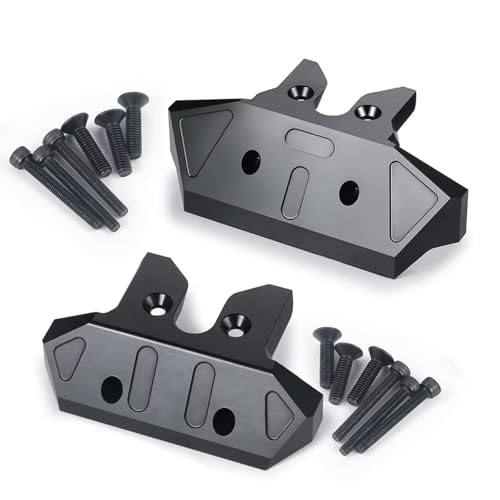 RC Bumper For Sledge 4WD Monster 1/8 RC Car Aluminum Alloy Front Rear Bumper Guard Upgrade Parts Repair Replacement Accessories(Front Rear) - size: Front Rear