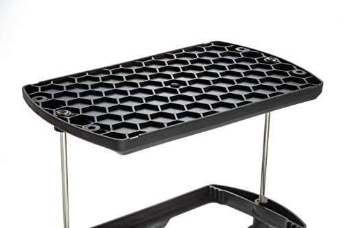 Attwood 9096-5 USCG-Approved 24 Series Heavy Duty Adjustable Hold-Down Marine Boat Battery Tray, Black