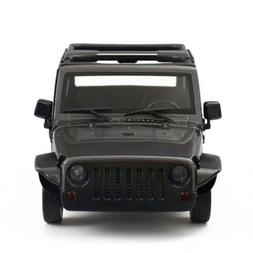 1/10 RC Jeep Wrangler Convertible Hard Shell Kit, for 1/10 RC Crawler TRX4 Axial SCX10 90046 90027 313 Wheelbase Shell Modification Accessories (Titanium Gray) - color: Dark Gray