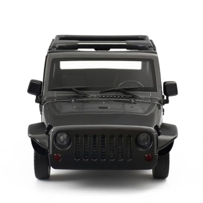 1/10 RC Jeep Wrangler Convertible Hard Shell Kit, for 1/10 RC Crawler TRX4 Axial SCX10 90046 90027 313 Wheelbase Shell Modification Accessories (Titanium Gray) - color: Dark Gray