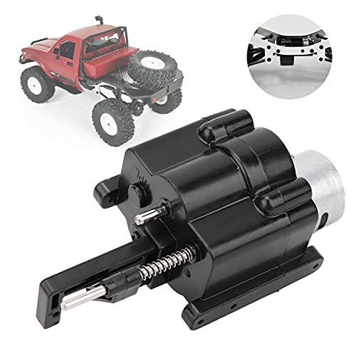 WPL Motor Upgrade Kit with 2-Speed Gearbox & High-Torque Servo ABS Transmission System for 1/16 Scale RC Cars Compatible with WPL C14 C24 C34 Models, Heavy Duty Replacement Parts