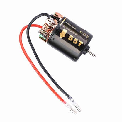 GOWENIC Universal 540 Brushless Motor, RC Model Car Motor for Big Trucks Climbing Car, High Sensorless Brushless, 35T RC for Off Road Model (55T) - size: 55T