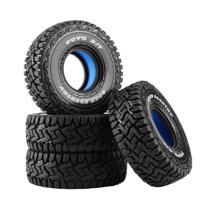 1.9in Butyl Rubber RC Crawler Tires for 1/10 SCX10 TRX4 | Reinforced inner liner stable support, deep anti-slip tread, 120 * 40mm
