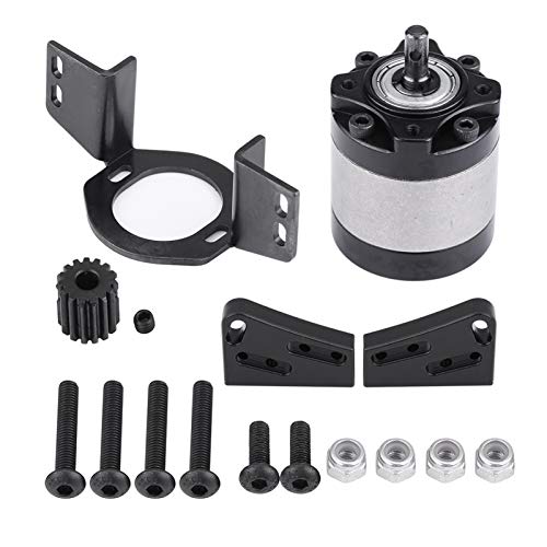 Model Accessory Planetary Gearbox Transmission Case Heavy Duty CNC Machined Aluminum Alloy RC Gearbox for D90 1/10 Scale RC Crawler Car Replacement Accessory