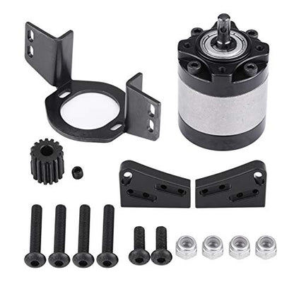 Model Accessory Planetary Gearbox Transmission Case Heavy Duty CNC Machined Aluminum Alloy RC Gearbox for D90 1/10 Scale RC Crawler Car Replacement Accessory