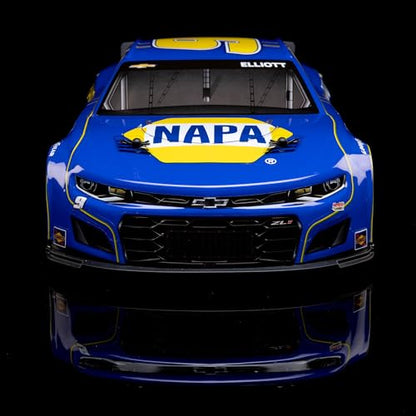 Losi 1/12 NASCAR RC Race Car Chase Elliott No. 9 2025 NAPA Chevrolet ZL1 2S AWD Brushed On-Road Battery & Charger Included Blue LOS1122509