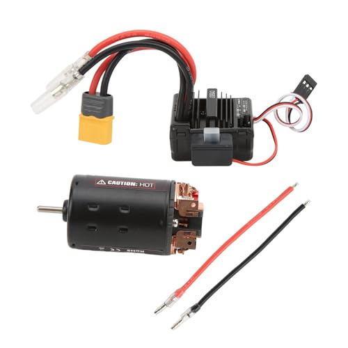 RC 550 Brushed Motor 25T with 80A ESC Combo Set for 1/10 1/12 RC Cars Upgrade Parts
