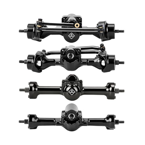 SCX30 Axles with Steel Gears for SCX30 Upgrade Parts | Front and Rear Metal Axles For Axial 1/30 RC Crawler