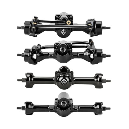 SCX30 Axles with Steel Gears for SCX30 Upgrade Parts | Front and Rear Metal Axles For Axial 1/30 RC Crawler