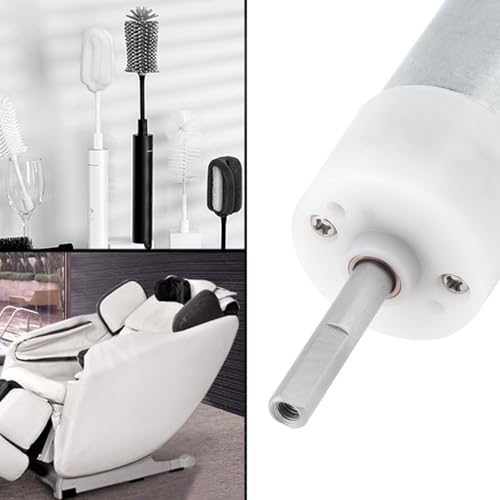R280 DC Motor 3.7V 250RPM Flat Shaft Micro High Torque Gear Motor | Replaceable Micro Motor for Bottle Brush, Electric Scrubber, Toilet Brush