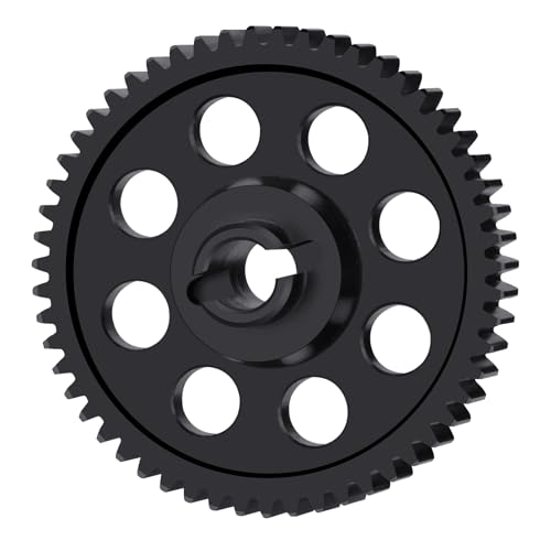 0.5M 55T Direct Drive Spur Gear for Losi 2WD Mini B Drag Mini-T | Steel Boxgear Main Gear Brushed/Brushless 1/16 1/18 RC Car - size: 55T