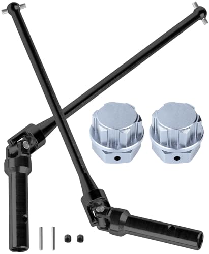 RC Drive Shaft Axles w/Wheel Hex Nuts Upgrades Part for 1/5 KRATON 8S BLX Outcast 8S BLX,Front Rear 2PCS CVD Driveshaft Hop Ups,Black & Titanium