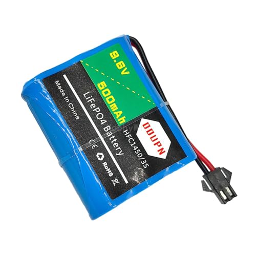 9.6V 3S 500mAh LiFePO Battery SM-2P Nor Male Plug for RC Model Buggy Car Truck Speed Boat