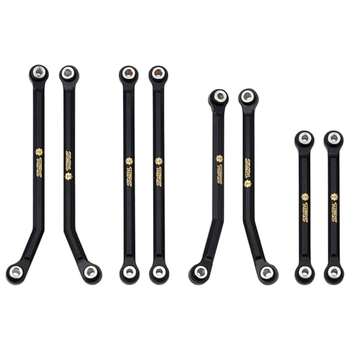 Brass High Clearance Chassis Links Set for Redcat Ascent-18 1/18 Scale RC Rock Crawler Upgrades,Black Coating