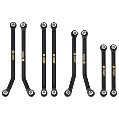 Brass High Clearance Chassis Links Set for Redcat Ascent-18 1/18 Scale RC Rock Crawler Upgrades,Black Coating