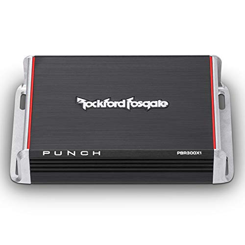 Rockford Fosgate Punch PBR300X1 300-Watt Mono Boosted Rail Amplifier | Class-BR, Ultra Compact Chassis, Easy on Vehicle Electrical System - style: Mono