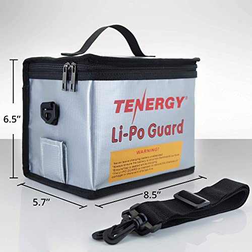 Tenergy Large Volume Lipo Bag 8.5x6.5X 5.7inches and Lipo Bag 7x9inches for Charging and Storage