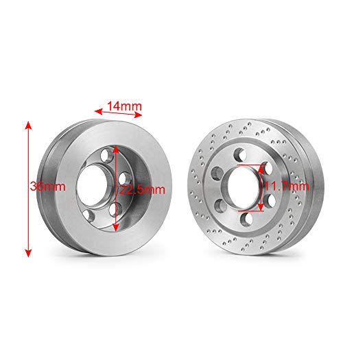 4pcs Stainless Steel RC Car 1.9" Beadlock Wheel Weight Block 56g Counterweight Upgrade Parts for 1/10th SCX10 TRX4 Redcat Gen8 Gen7