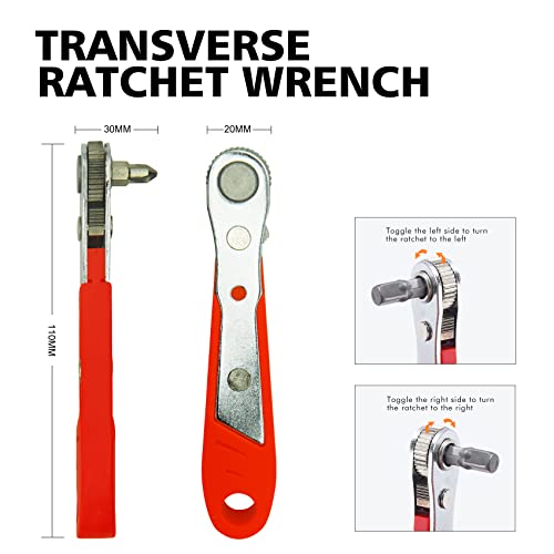 42 in 1 Ratcheting Screwdriver Set, Ratchet Wrench | Cr-V Steel, Rotatable Ratchet Handles ＆ Storage Case, Household Repair Tool Kits for Bike - style: 42pcs Ratchet Screwdriver