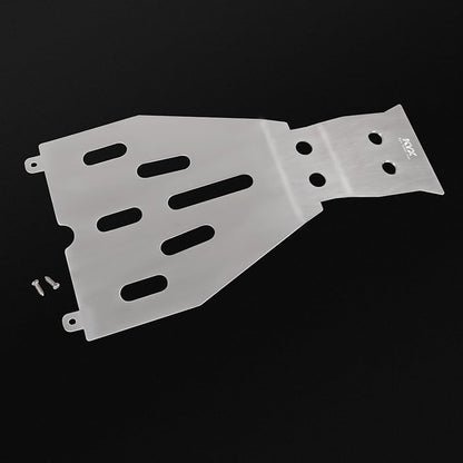 KYX Racing Stainless Steel Chassis Protective Plate Skid Plate Guard Upgrades Parts Accessories for 1/10 RC Crawler Car Traxxas F150 Raptor R