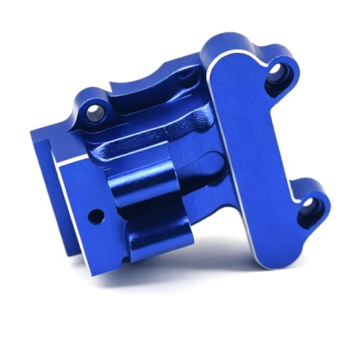 Aluminum Upgrade Parts Set for ARRMA 1/16 Mini Kraton 3S, Front/Rear Upper/Lower Arm, Gearbox Cover, Wing, Steering Link (Blue Front Gearbox Cover) - color: Blue Front Gearbox Cover