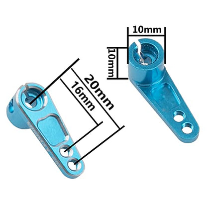 3Pcs Vgoohobby Metal 25T Servo Horn 25-Teeth Steering Arms for Standard Servo Motors Compatible with Traxxas Axial Tamiya HSP Redcat 1/8 1/10 RC Crawler Drift Racing Car