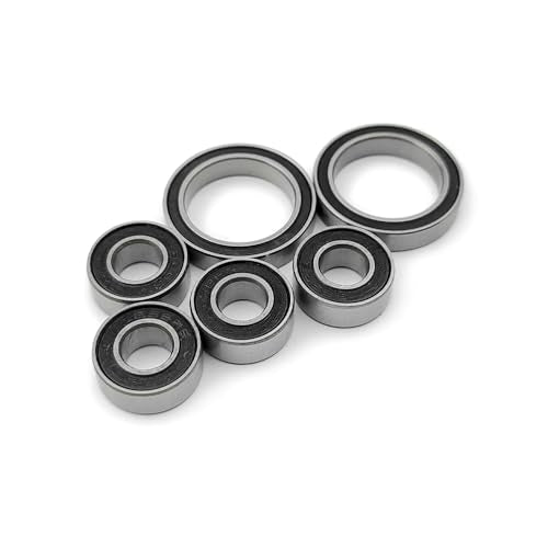 6Pcs Front Rear Alex Wheel Hub Ball Bearing Kit for Traxxas 1/7 UDR | 5102A,5180A,Traxxas 1/7 Unltd. Desert Racer Alex Wheel Hub Ball Bearing Kit, Racing Truck,Rc Car Part