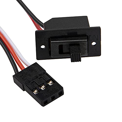 60A ESC RC Car Brushed ESC Electric Speed Controller 6V/2A Compatible with Traxxas TRX-4 TRX-6 D90 HSP Tamiya Redcat Axial SCX10 HPI 1/10 RC Truck Car Crawler (T Plug)
