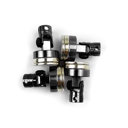 RC Magnetic Body Mounts for 1/10 Crawler Drift Car, 4 Pack Black Aluminum Alloy Invisible Body Post Mount Kit with High-Strength Magnets for SCX10 RC Car Shell