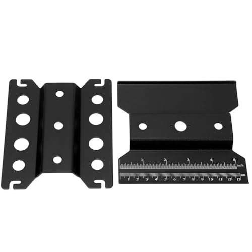 RC Model Car Repair Stand Alloy Adjustable Height Rotatable Lockable Work Station for 1/16 1/10 1/8 RC Car Black (Black) - color: Black