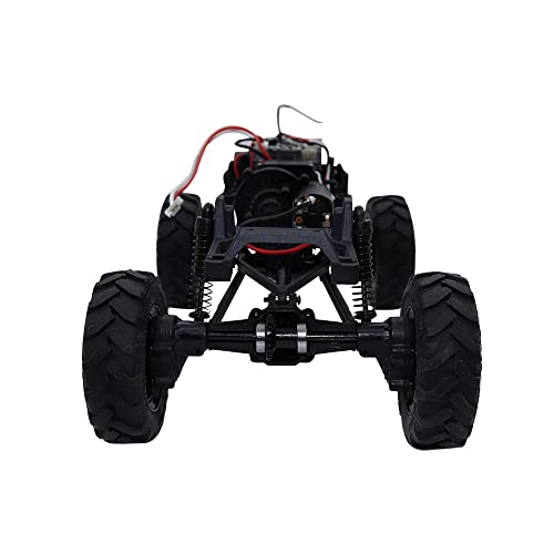Palumma 2 Sets FCX24 gear set, metal gear parts upgrade parts bridge teeth steel teeth Set for FMS 1/24 FCX24 RC Crawler Car Upgrade Parts (Black)