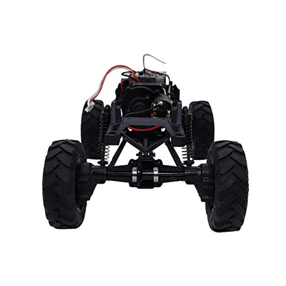 Palumma 2 Sets FCX24 gear set, metal gear parts upgrade parts bridge teeth steel teeth Set for FMS 1/24 FCX24 RC Crawler Car Upgrade Parts (Black)