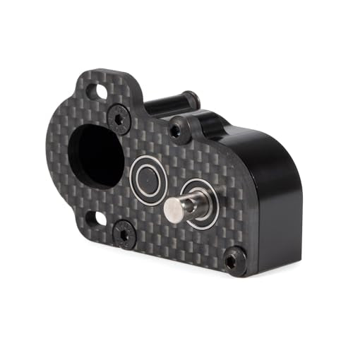 Tiny Portal Transmission 48P Gearbox with Slipper Pad for 1/10 LCG Chassis Cheater Rigs Capra AR45P CP44 Enduro Comp Fox Portal Axle Comp Builds (Black) - color: Black