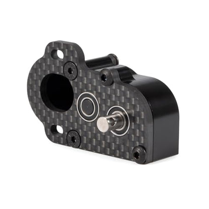 Tiny Portal Transmission 48P Gearbox with Slipper Pad for 1/10 LCG Chassis Cheater Rigs Capra AR45P CP44 Enduro Comp Fox Portal Axle Comp Builds (Black) - color: Black