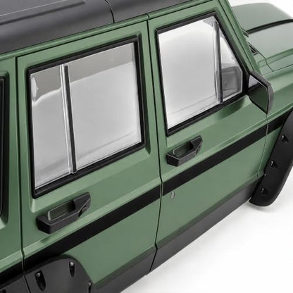1/10 RC Crawler Hard Body Shell Kit – 313mm Wheelbase Cherokee-Style Body for Axial SCX10 / SCX10 II (90046/90047) & TRX4 (Army Green) - color: Army Green