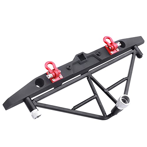 Metal Rear Bumper Mounts Set w/Winch & 5mm LED White Lights for TRX-4 Axial SCX10 SCX10 II 90046 SCX10 III AXI03007 Redcat Gen 7 1/10 RC Crawler - style: Rear Bumper