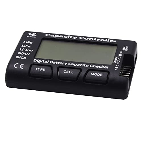 Blomiky 5 in 1 Lipo Li-ion Life NiCd NiMH Battery Cell Capacity Percentage Checker Voltage Tester Battery Balancer Cell Meter 7