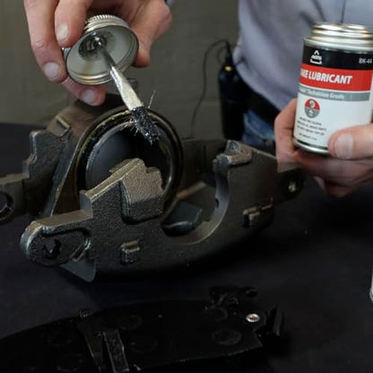 AGS Automotive Solutions 4oz Brush Top SIL-Glyde Silicone Brake Grease - Premium Brake Caliper Grease and Brake Lubricant for Optimal Performance and Longevity