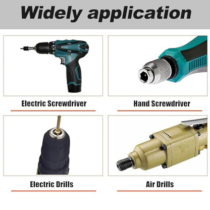 1/4" Drive RC Hex Driver Bit Set, 1.5mm 2.0mm 2.5mm 3.0mm Hex Allen Wrench Drill Bits Screwdriver for RC Repair