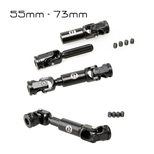 RhinoRC Tiny Stainless Steel Heavy-Duty Drive Shaft for 1/10 RC Crawler Axial SCX10 TRX4 Redcat Gen8(RC Drive Shaft Set) - color: Rc Drive Shaft Set