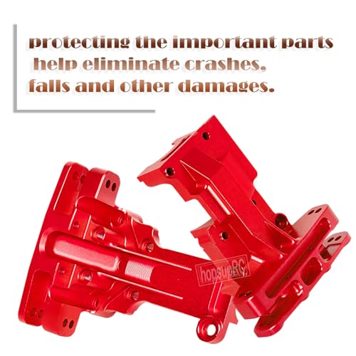 Gearbox Upgrades Parts Front Rear Wave Box Gearbox Upper Shell Cover for 1/5 X-MAXX 8S,1/6 4WD XRT 8S Monster Truck RC Car(7720.7727),Red - color: Redr(for1/5 X-maxx )
