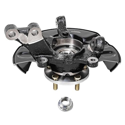 Detroit Axle - Front 4pc Steering Knuckles Kit for 03-08 Toyota Matrix, 2 | Steering Knuckles & Wheel Bearing Hubs 2 Outer Tie Rods 2003 2004 2005 2006 2007 2008 [4-Wheel ABS] Replacement - size: 4SU50495/Kit