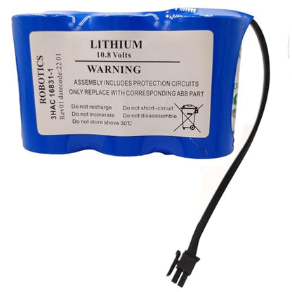 2-Pack 3HAC16831-1 10.8V 17Ah ABB Battery for ABB Robot Controller Battery 3HAC16831-1 LS33600