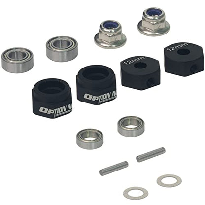 RC Car 1/10 Aluminum 12mm Hex Wheels Rims Hub Adapter for Tamiya DT-02 DF02 Holiday Buggy 2WD Off-Road Upgrade Parts